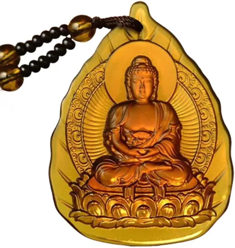 Buddha Necklace for Women Bling Good Luck Buddha Necklace 12 Zodiac Guardian Bodhisattva Pendants Amulet Buddhist Jewelry