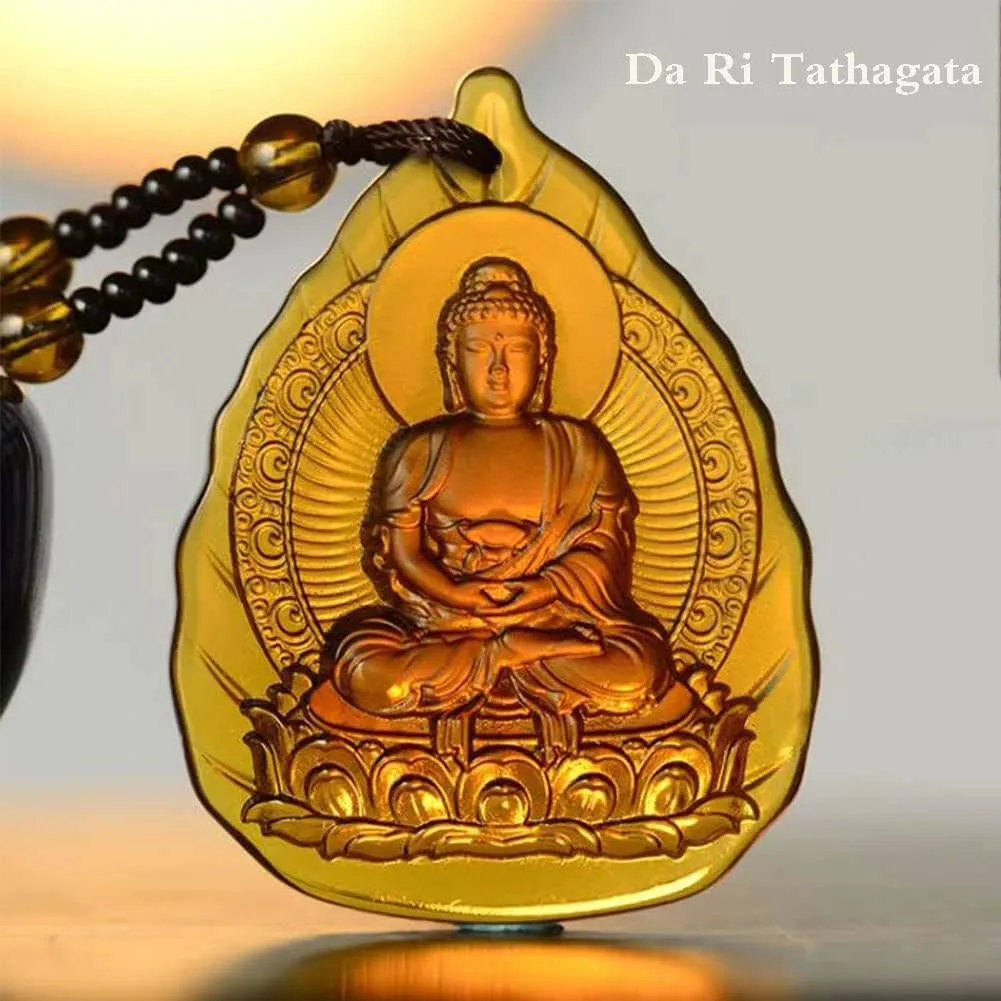 Buddha Necklace for Women Bling Good Luck Buddha Necklace 12 Zodiac Guardian Bodhisattva Pendants Amulet Buddhist Jewelry