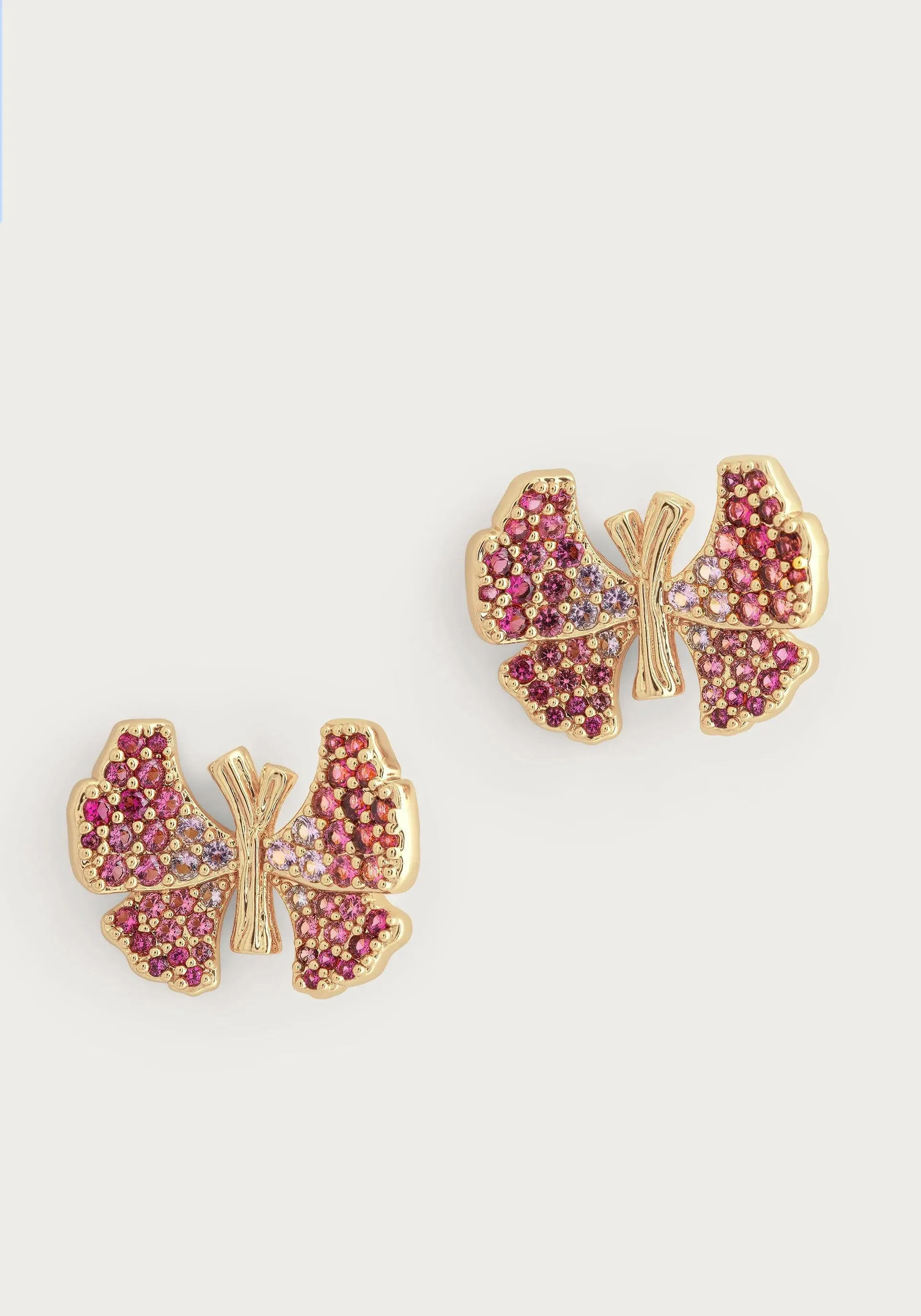 Butterfly Pavé Stud Earrings