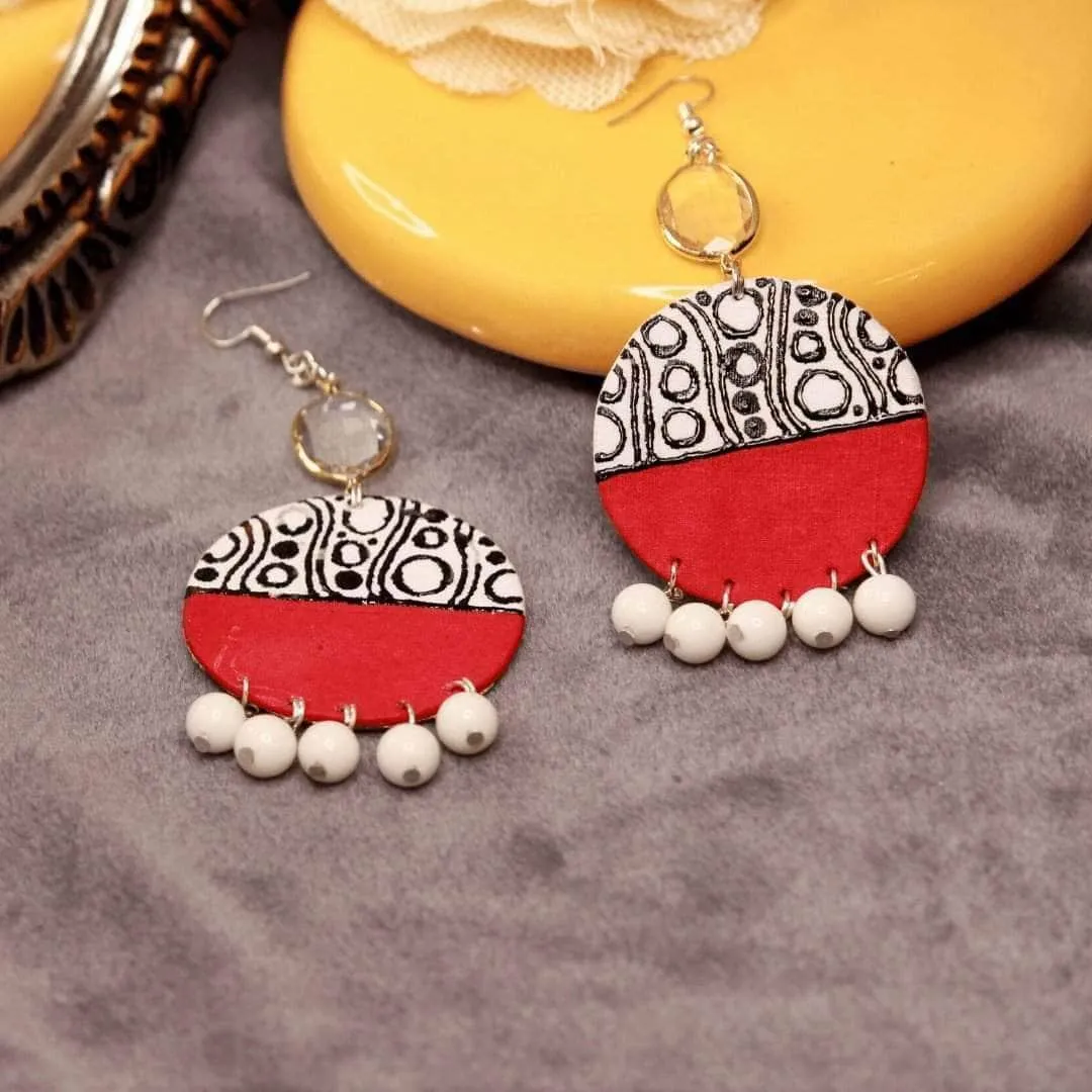 Caesar Classy Handpainted Red (Earrings)