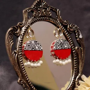 Caesar Classy Handpainted Red (Earrings)