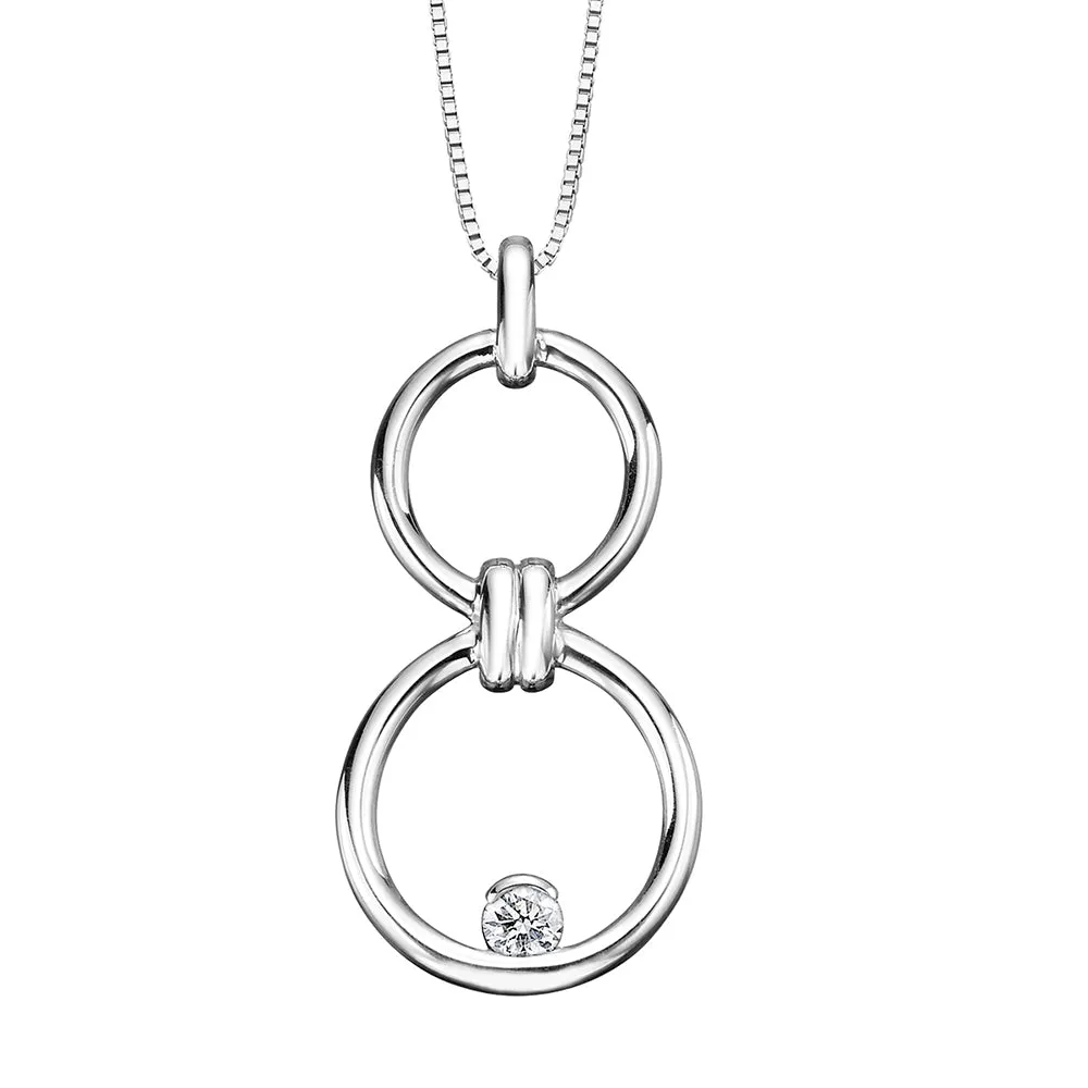 Canadian Diamond Hoop Pendant