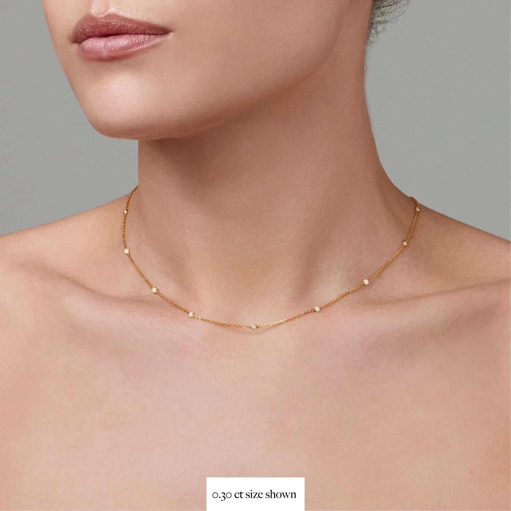 Capri Dreaming™ Dot Chain 0.30CT Necklace | Yellow Gold