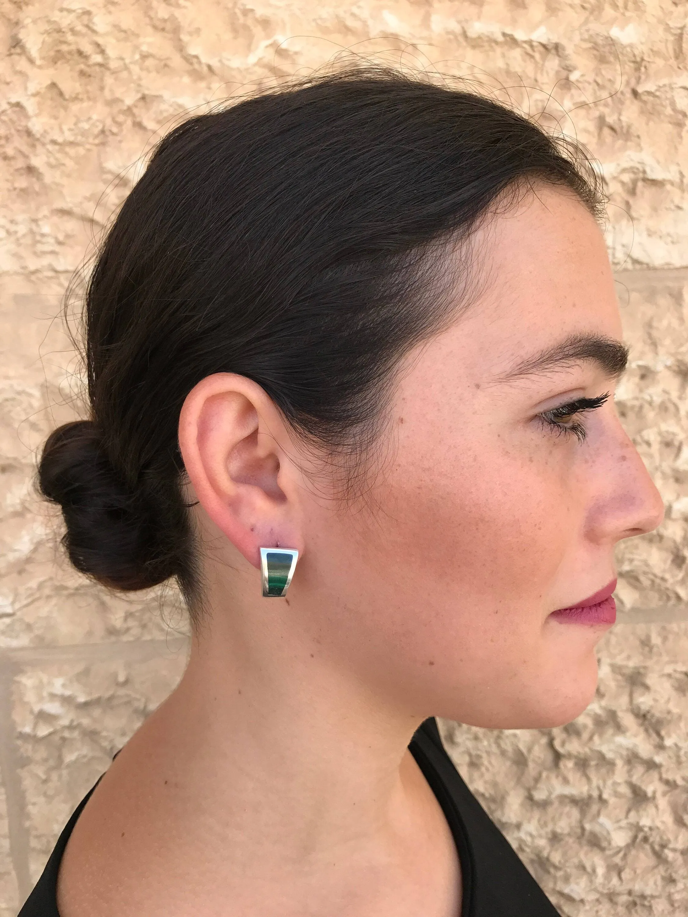 Carnelian Earrings - Triangle Statement Earrings - Asymmetric Carnelian Earrings