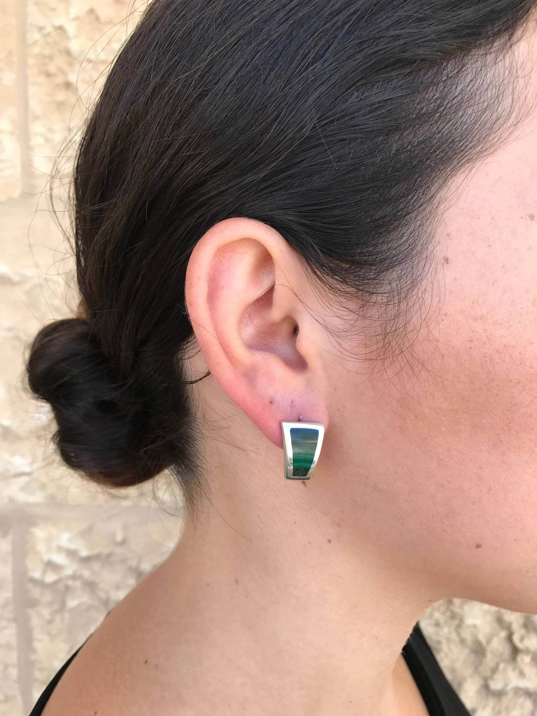 Carnelian Earrings - Triangle Statement Earrings - Asymmetric Carnelian Earrings
