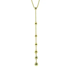 Cartier Diamond Lariat Gold Necklace