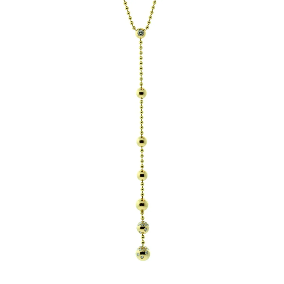 Cartier Diamond Lariat Gold Necklace