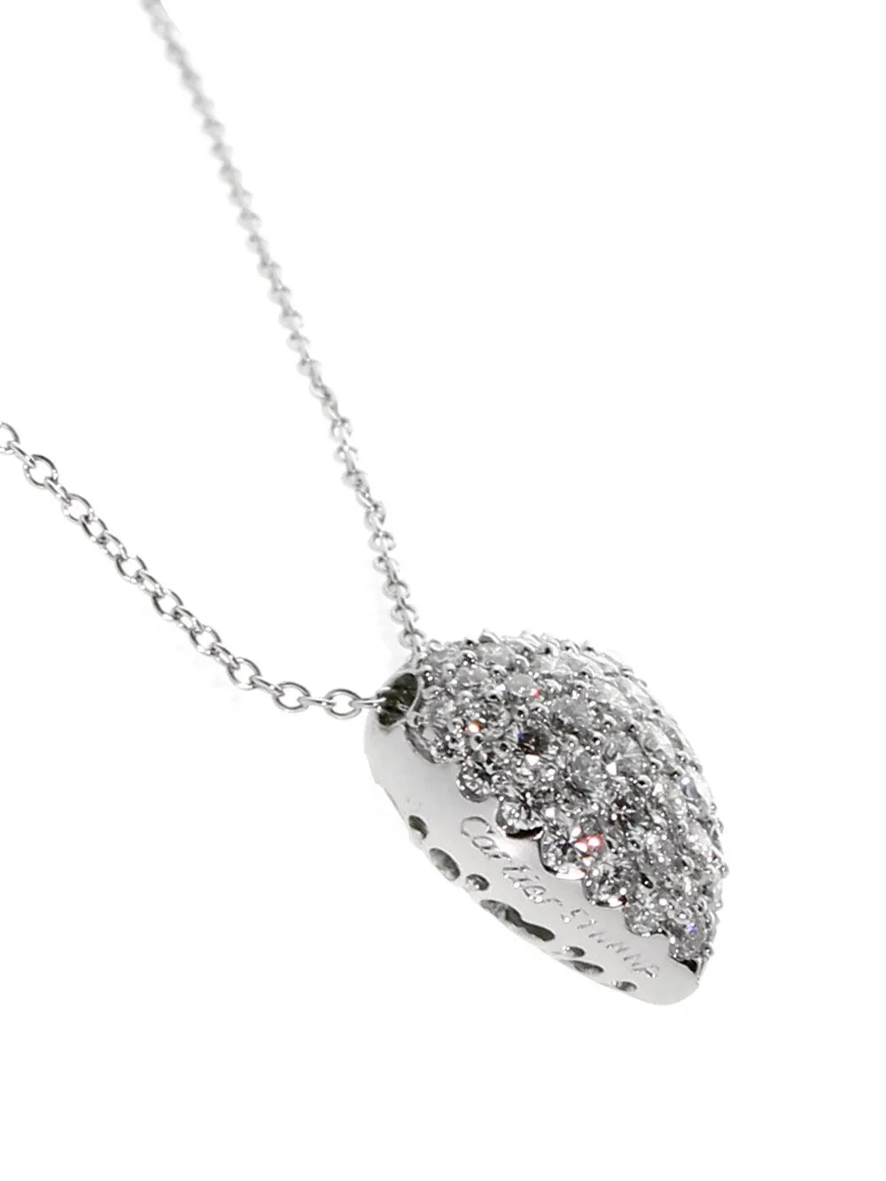 Cartier High Jewelry Heart Diamond Necklace in Platinum