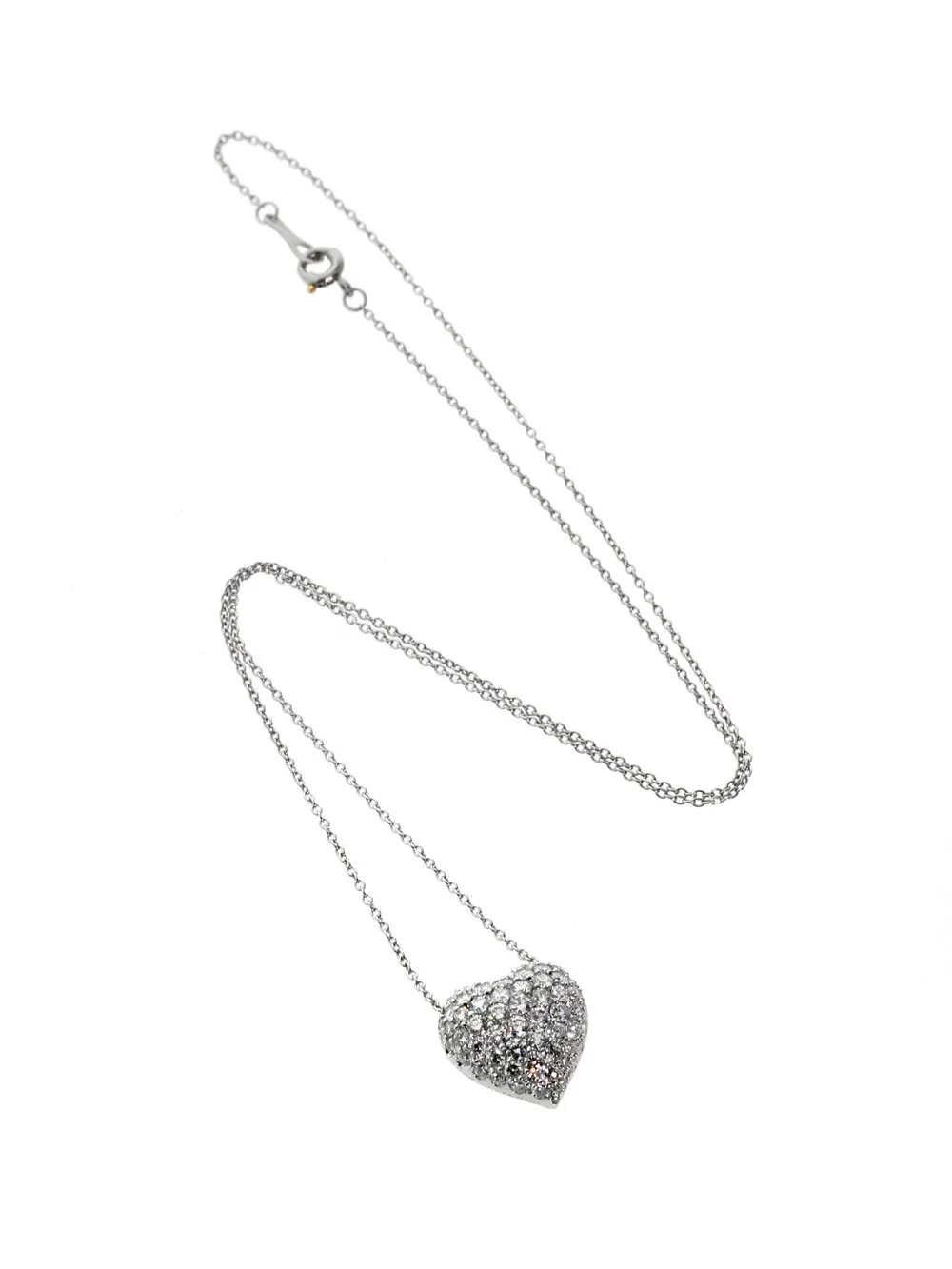 Cartier High Jewelry Heart Diamond Necklace in Platinum