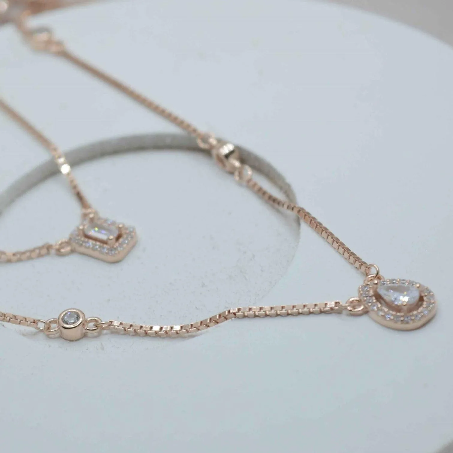 Cascade: Dual Layered Pendant Necklace