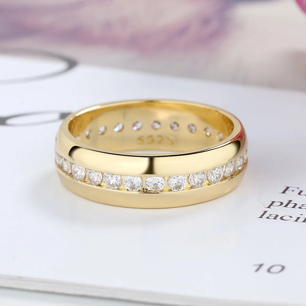 Channel Band with crystals from Swarovski