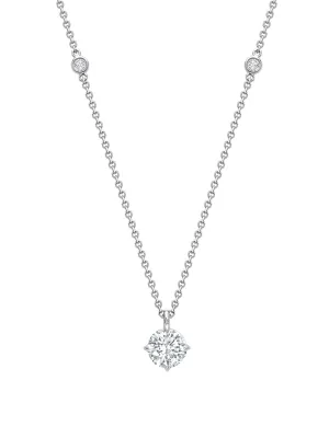 Classic Platinum Diamond Pendant