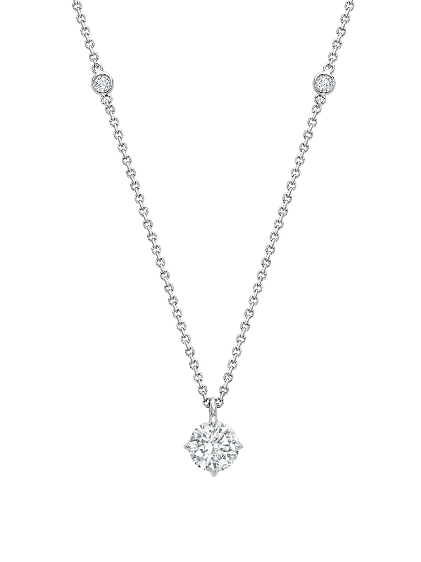 Classic Platinum Diamond Pendant