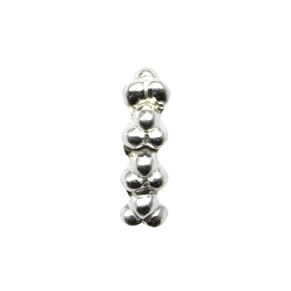Classic Sterling Silver Nose pin with Push Pin