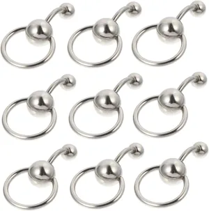 CLISPEED 10Pcs Belly Button Rings Set Fashion Navel Jewelry for Women Stylish Piercing Accessories Comfortable Wear Unique Design present
