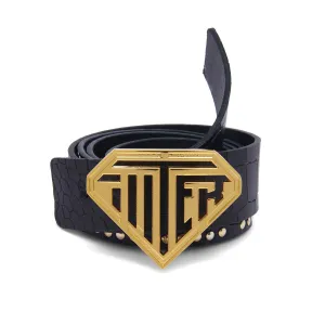 CLUB DOGO LEATHER BELT BLACK