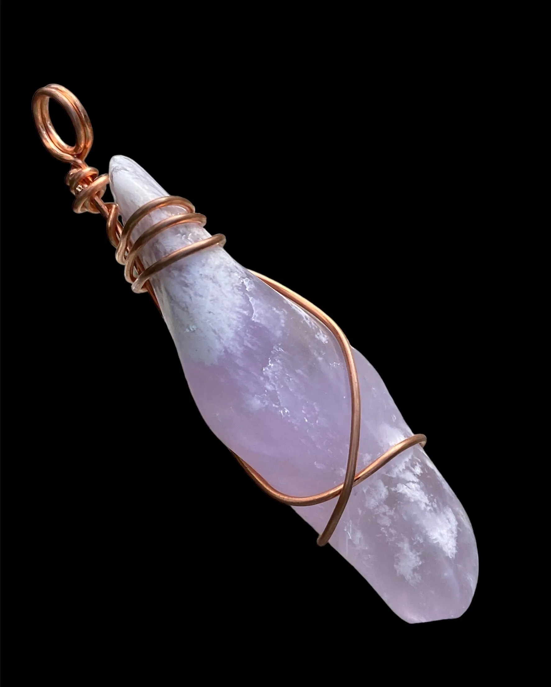 Copper Wire Wrapped Gemstone Pendants