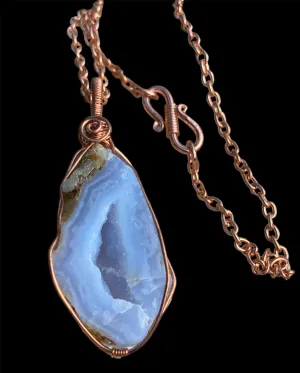 Copper Wire Wrapped Gemstone Pendants