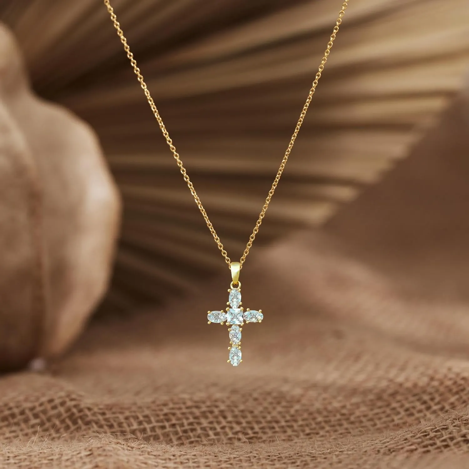 Cross Necklace for Women, 14k Gold Cross Necklaces for Women Trendy Dainty Gold Necklace Pearl Diamond Cross Pendant Necklaces Religious Christian Baptism Faith Jewelry for Woman