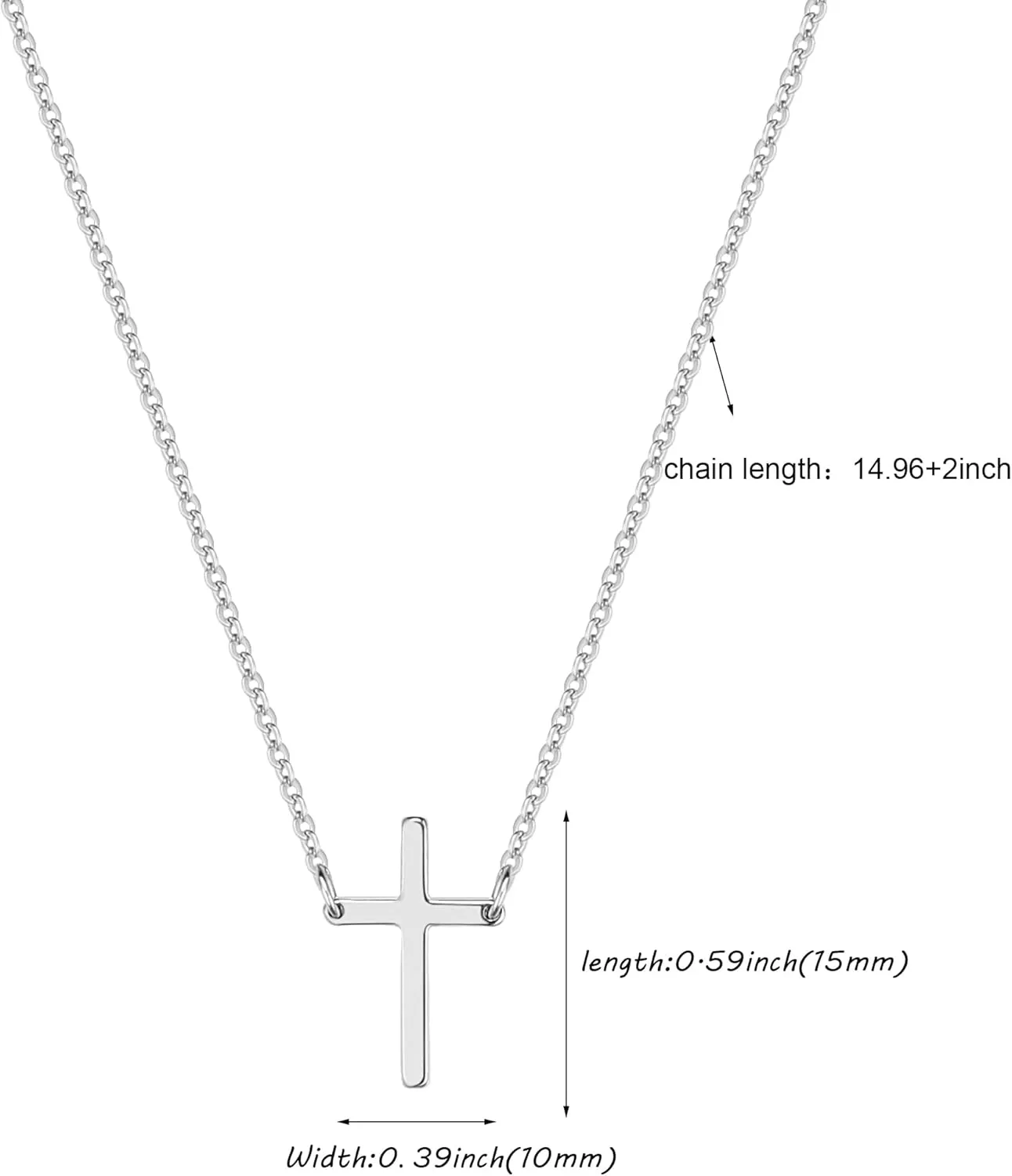 Cross Necklace for WomenDainty Gold Necklace 14k Gold Plated Small Cross Pendant Necklace Simple Gold Cross Necklaces for Women Cute Gold Cross Choker Necklaces Trendy Gold Jewelry Gifts