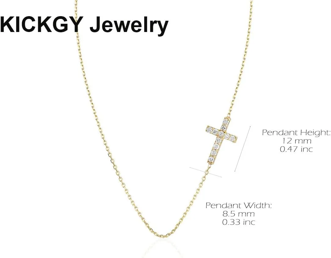 Cross Necklace for WomenDainty Gold Necklace 14k Gold Plated Small Cross Pendant Necklace Simple Gold Cross Necklaces for Women Cute Gold Cross Choker Necklaces Trendy Gold Jewelry Gifts