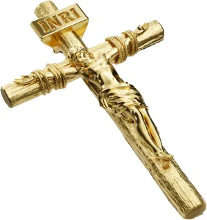 Crucifix Cross Necklace for Men and Women with Exquisite Jesus Pendant and Stainless Steel Chain 16-30 Inch