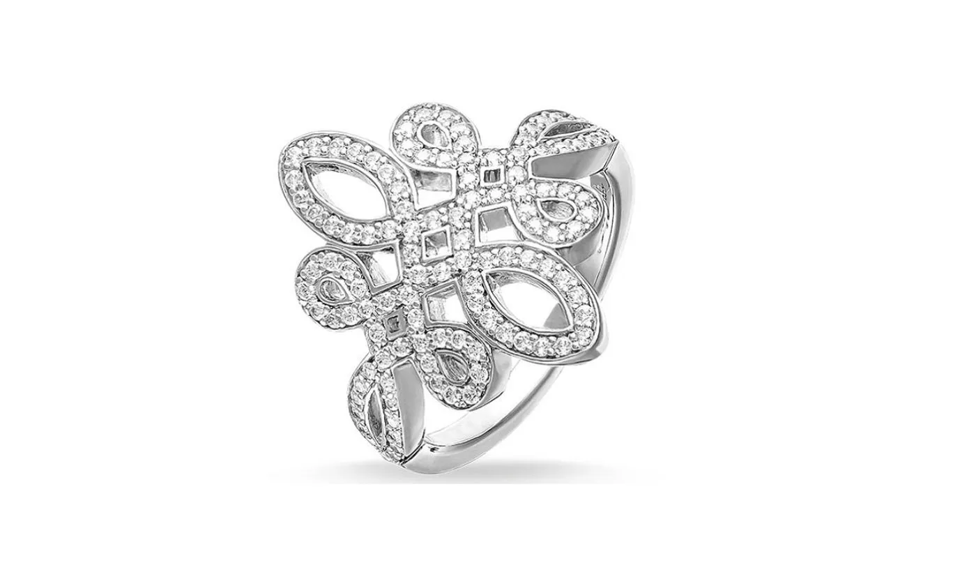 Crystal Copper Sliver Plated Rings For Women