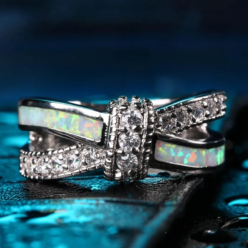 Cubic Zirconia Jewelry Wedding Party Engagement Love Statement Ring