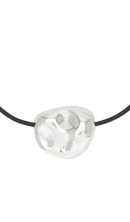 Cult Gaia Cleo Choker in Metallic Silver