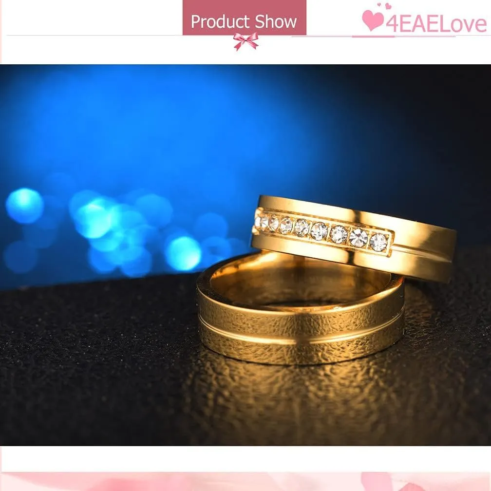 Customizable Photo Rings for Couples Heart Fingerprint Engraved Text Rings for Best Friends Sisters Promise Rings Custom Patterns 8mm 6mm Width Birthday Gift Titanium Steel