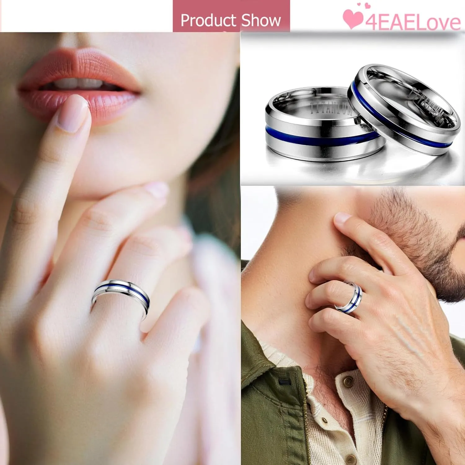 Customize Hand Made Stainless Steel Couples Ring Roman Numerals Ring Titanium Engraved Promise Rings