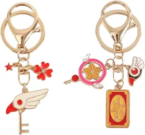 Cute Couples Keychains Anime Charms Key Rings Purse Charms