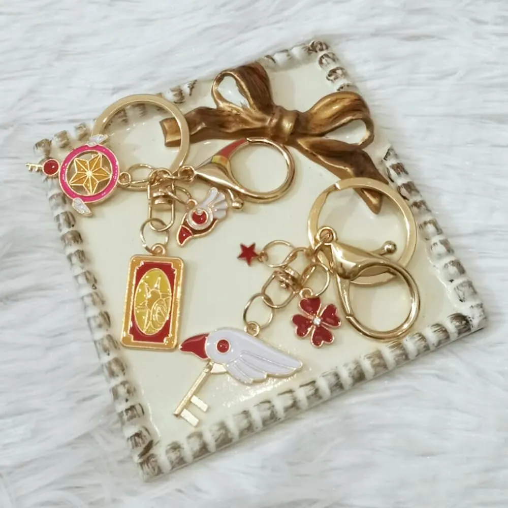 Cute Couples Keychains Anime Charms Key Rings Purse Charms