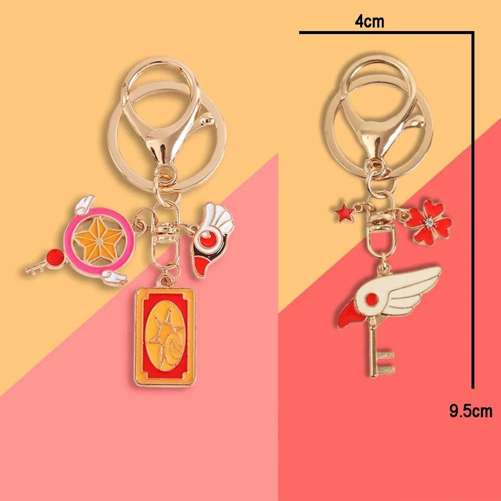 Cute Couples Keychains Anime Charms Key Rings Purse Charms