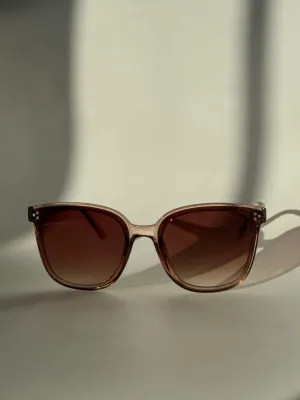 Dave Tri Stud Classic Sunglasses In Coffee