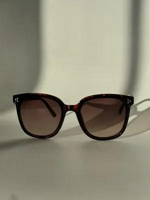 Dave Tri Stud Classic Sunglasses In Tortoise