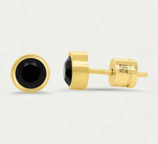 Dean Davidson - Signature Small Knockout Studs in Black Onyx
