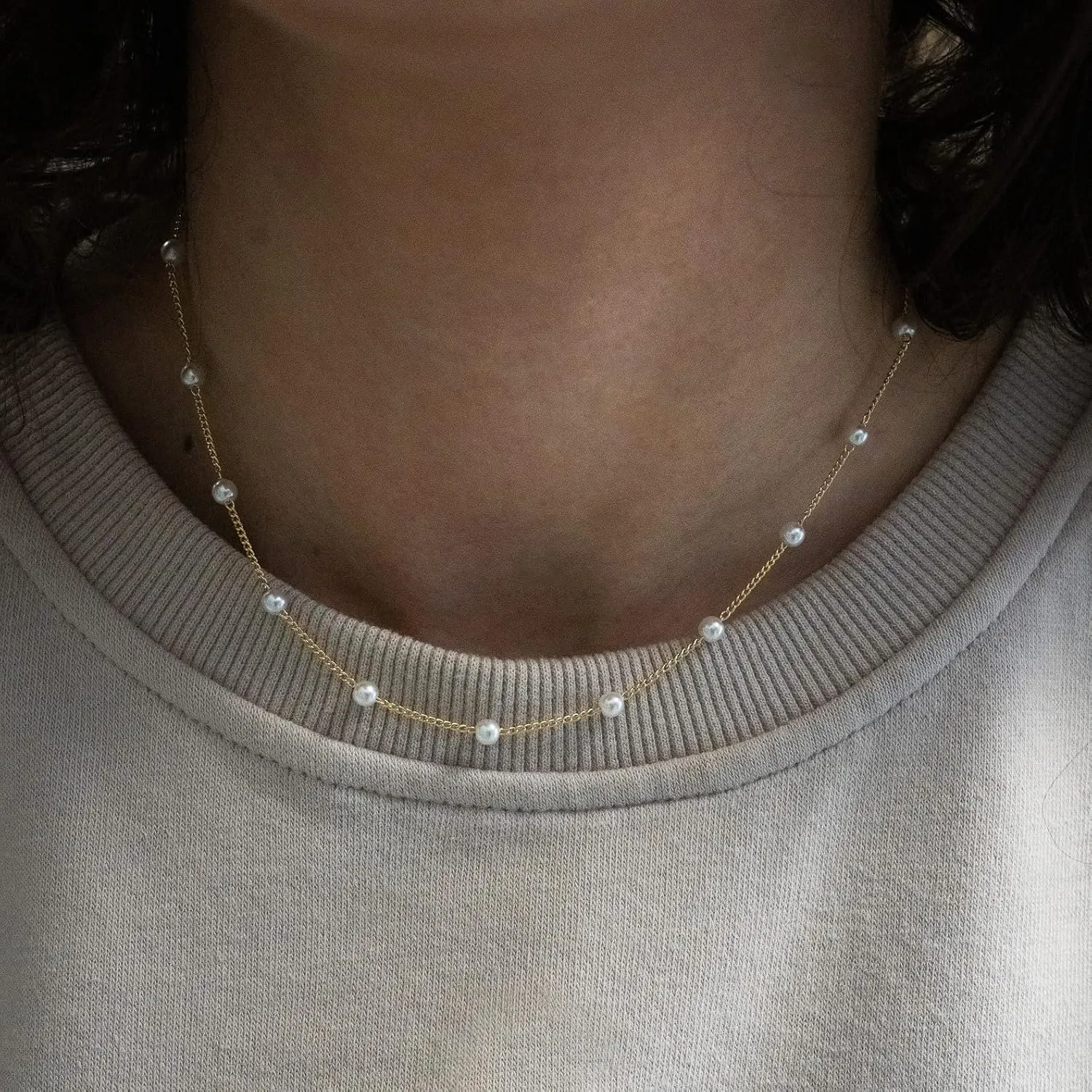 DEARMAY 14K Gold Necklaces for Women, Dainty Gold Herringbone Choker Necklace for Women Thin Layered Chunky Snake Chain Necklaces Jewelry for Teen Gifts
