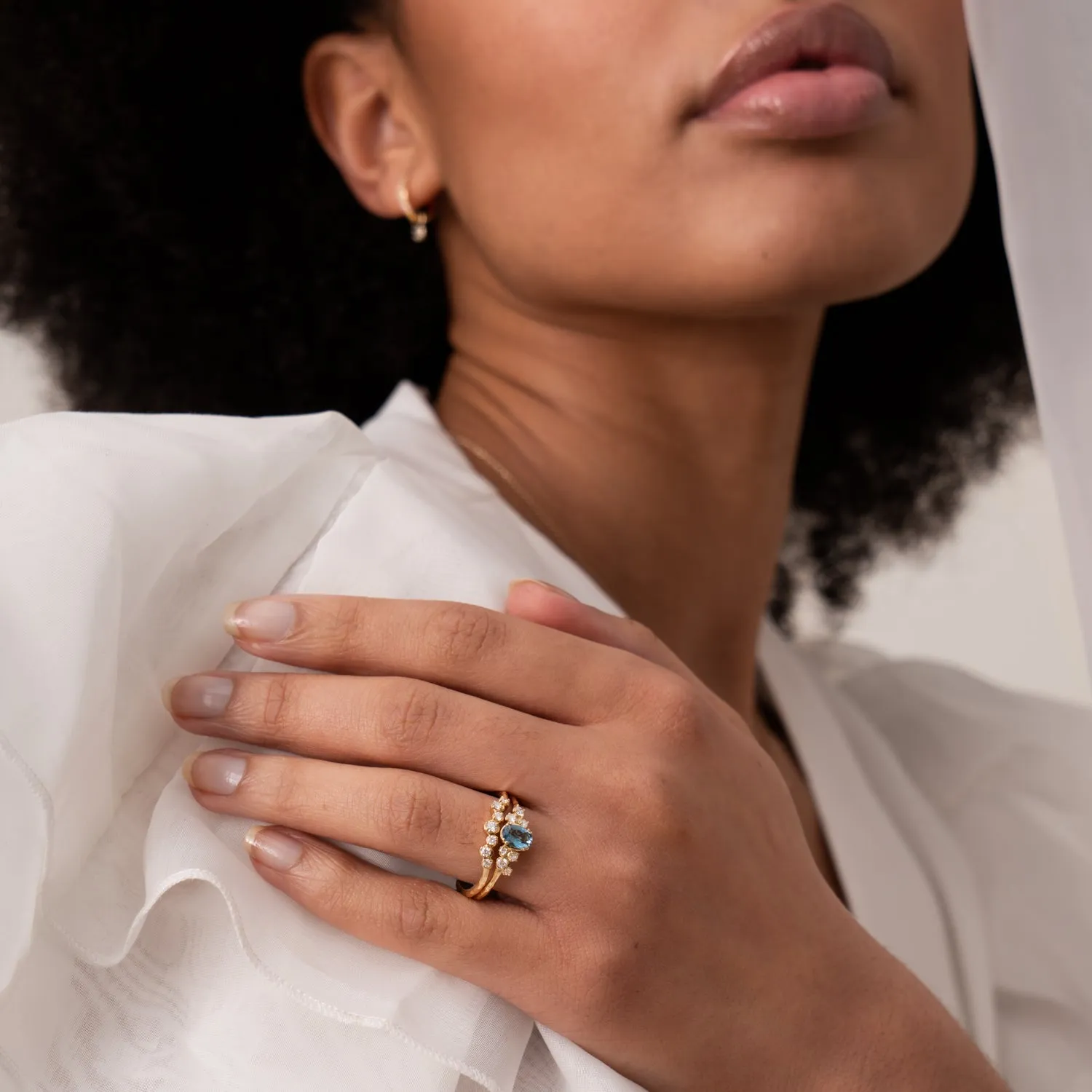 Diamond Stargazer Wraparound Ring