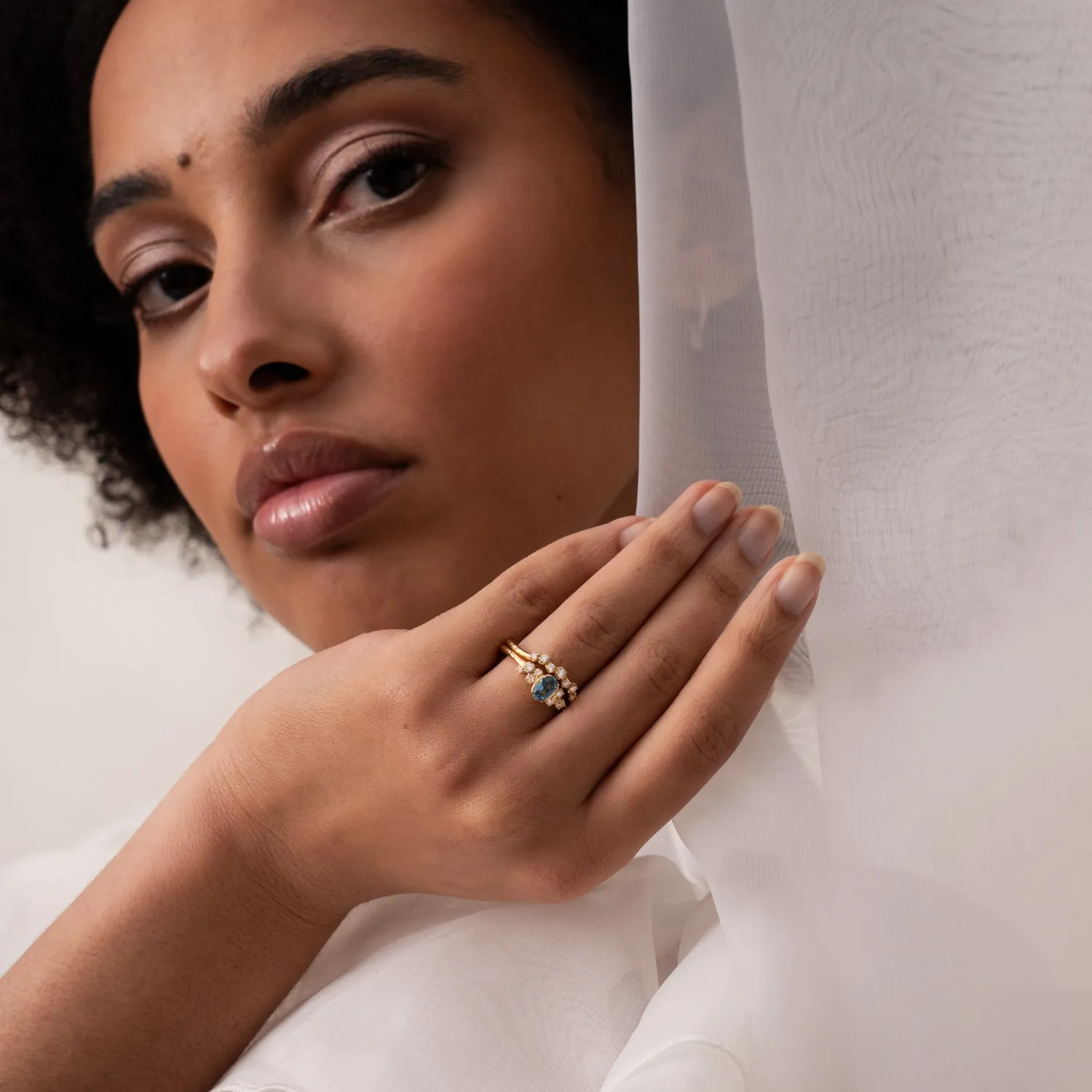 Diamond Stargazer Wraparound Ring