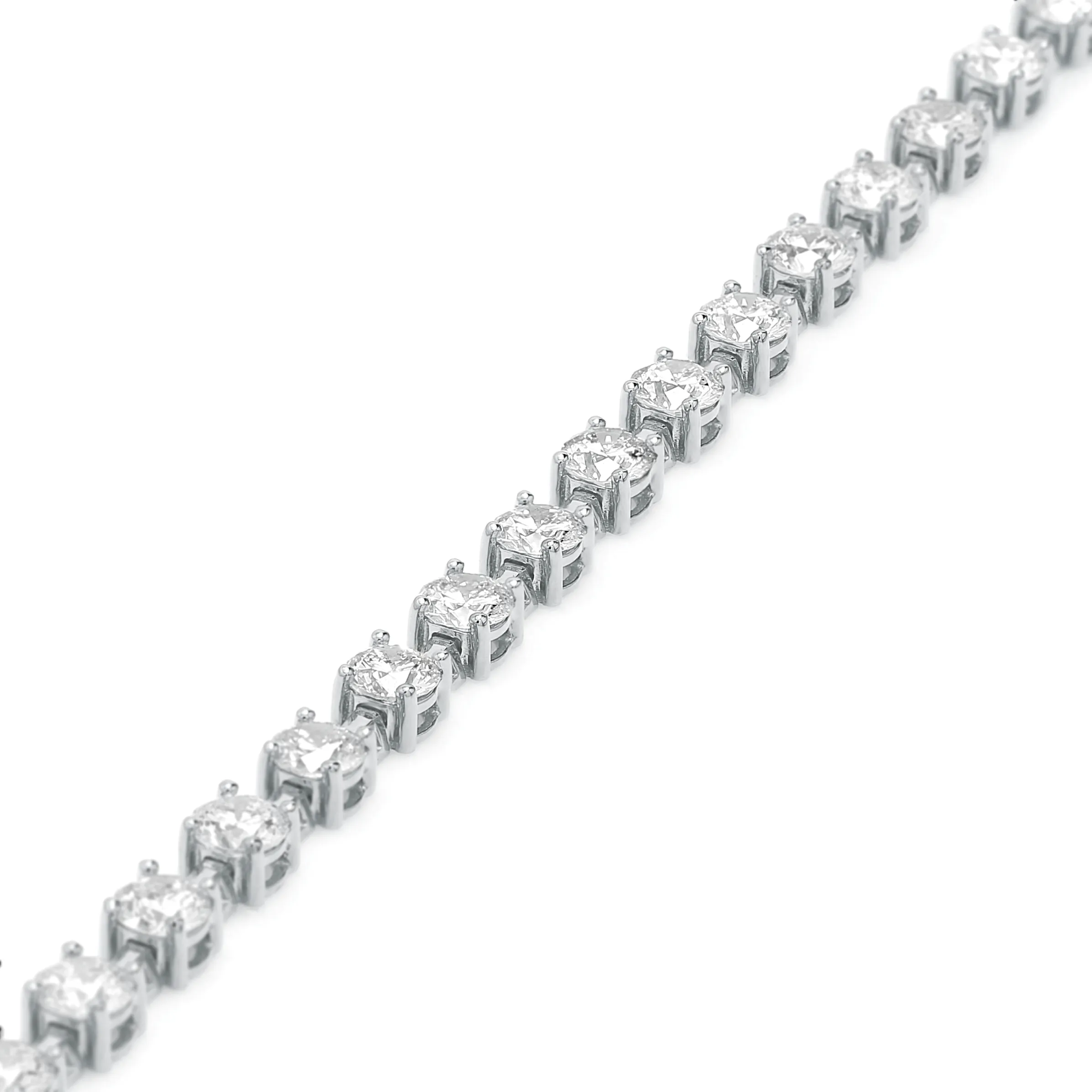Diamond Station Tennis Necklace