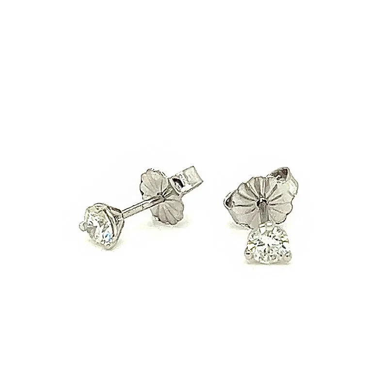 Diamond Stud Earrings, 0.34 Carats Total Weight