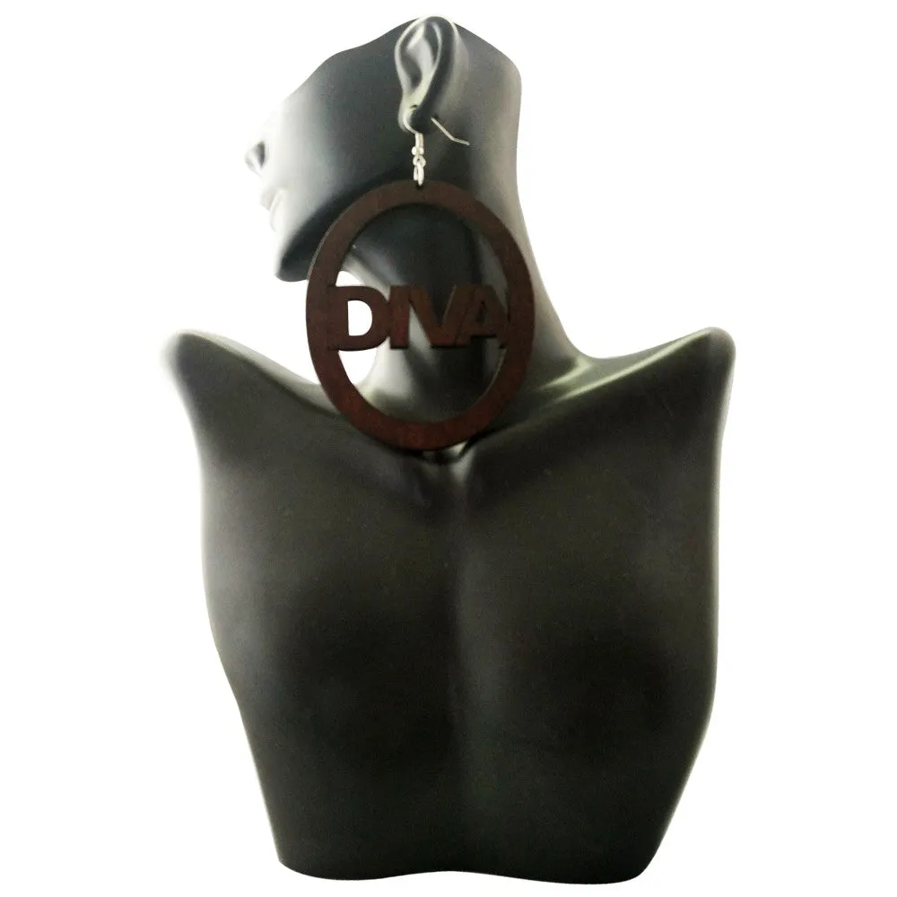 Diva Earrings | Natural hair earrings | Afrocentric earrings | jewelry | accessories