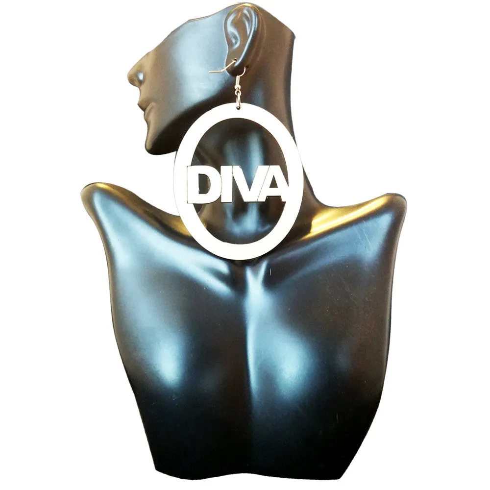 Diva Earrings | Natural hair earrings | Afrocentric earrings | jewelry | accessories