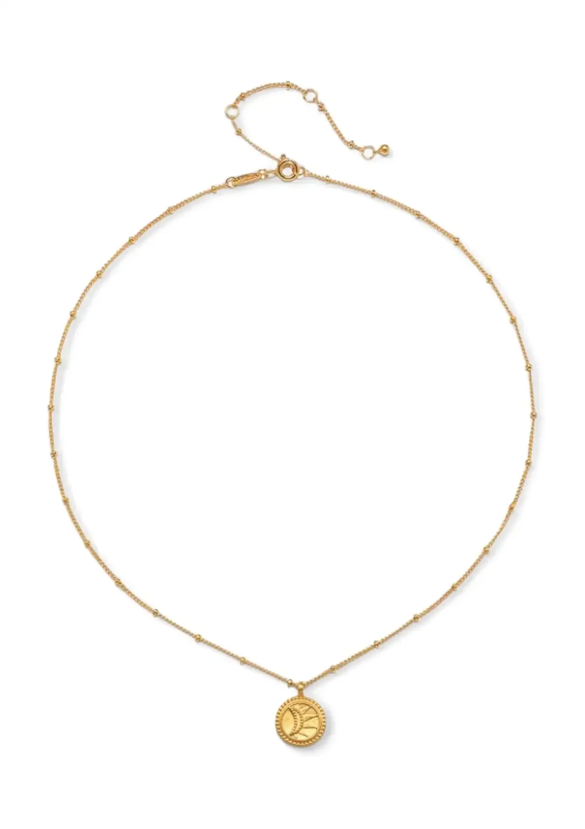 Dot Sunburst Pendant Necklace