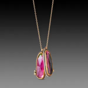 Double Watermelon Tourmaline Necklace