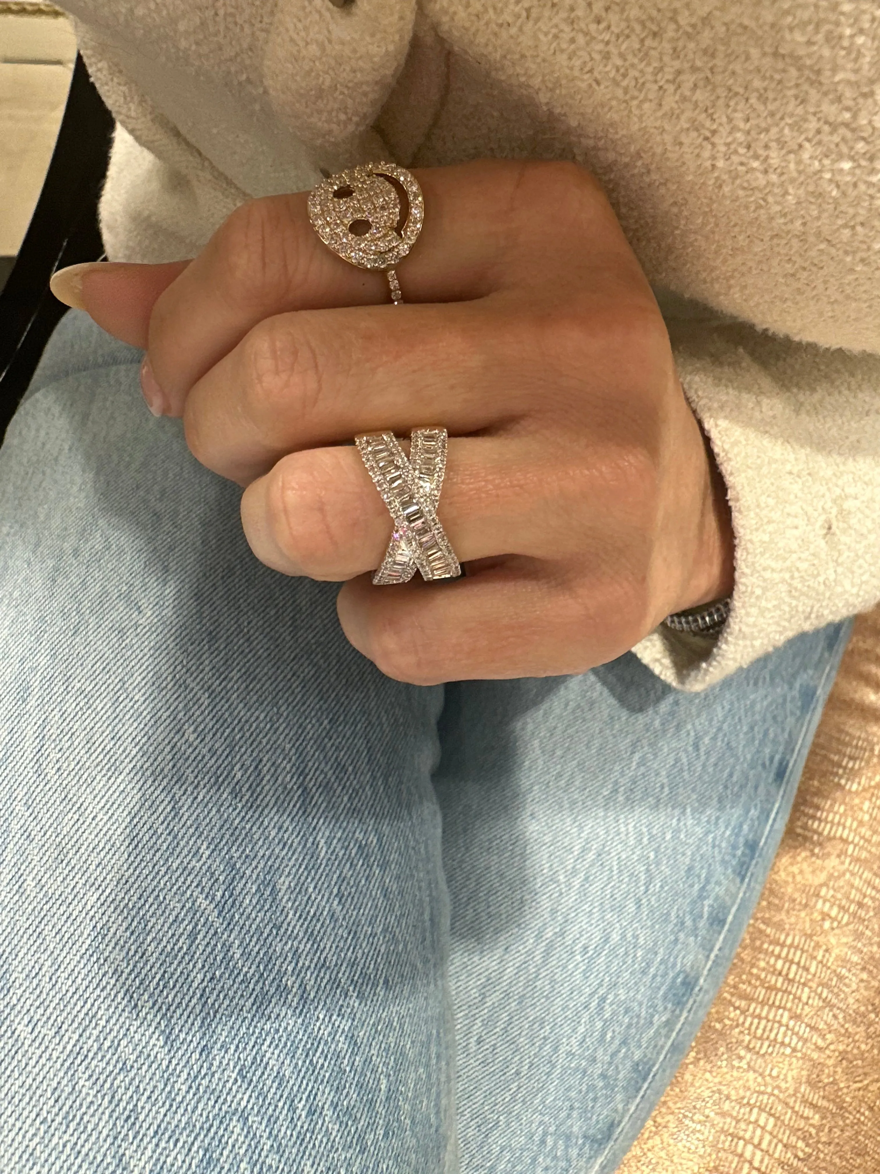 Drew Smiley Diamond Ring