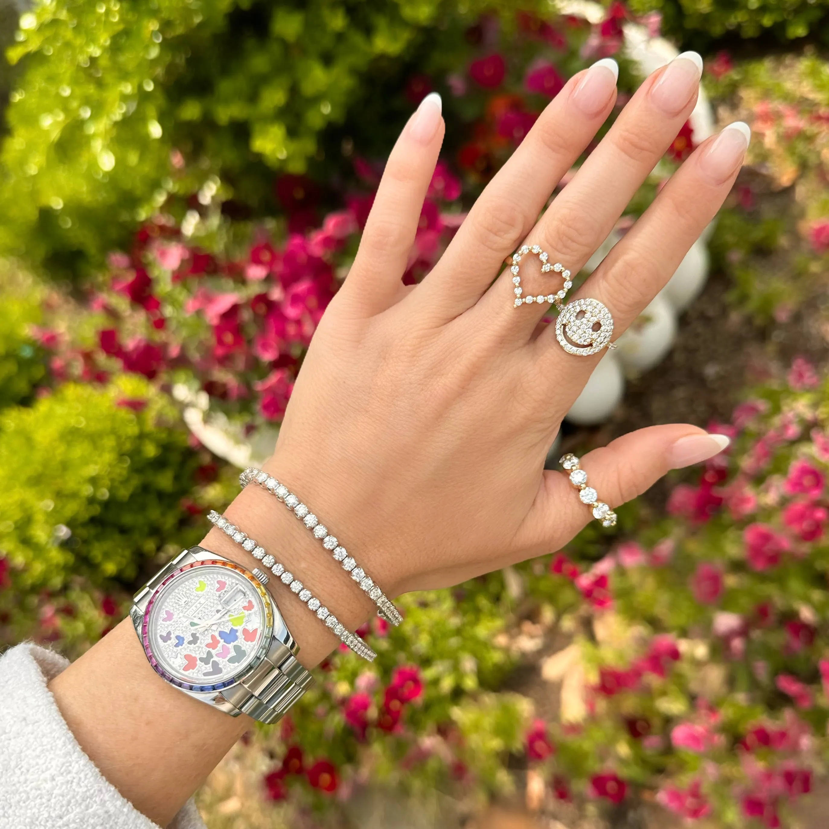Drew Smiley Diamond Ring