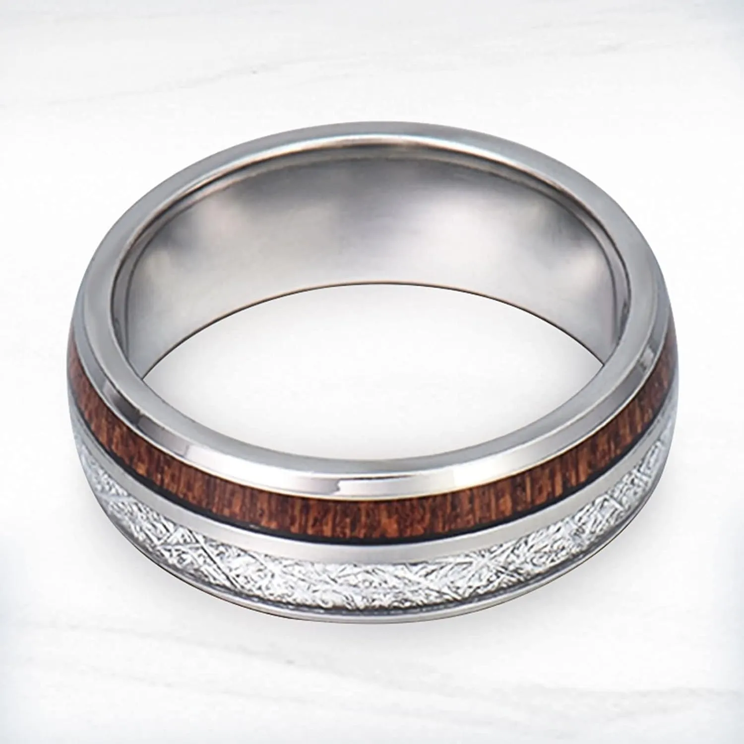 Engraving Rings Couple Rings Engagement,Rings Stainless Steel Wedding 8MM Silver Ring with Round Couple Promise Rings
