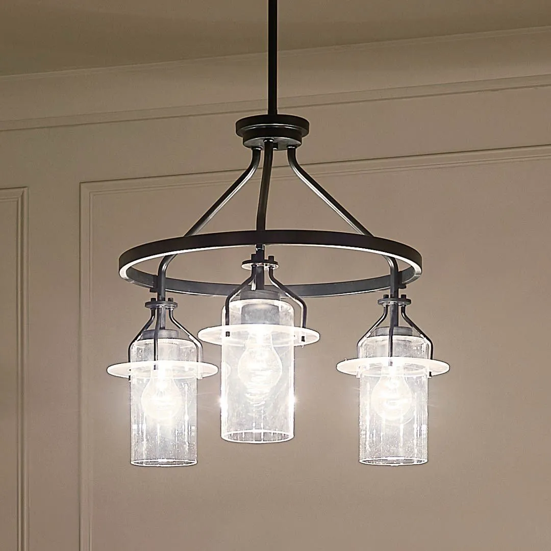 Everett 22.5" 3-Light Round Chandelier